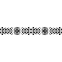 Stylized Floral Border, Minimalist , Decorative Element, Leaves vector
