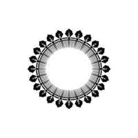 Elegant Botanical Frame, Minimalist - Monochrome vector