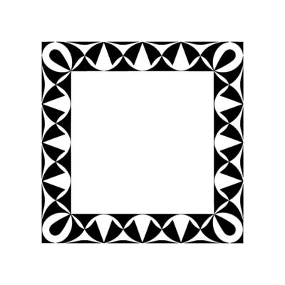 Geometric Frame, Minimalist Pattern, Modern