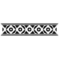 Geometric Border, Stylized Tribal Pattern, Minimalist vector