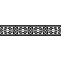 Elegant Floral Border, Minimalist , Decorative Element, Pattern vector