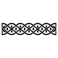 Intricate Celtic Border, Vintage , Decorative Element, Knotwork vector
