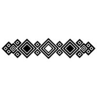 Geometric Border, Tribal Pattern, Minimalist, Diamonds vector