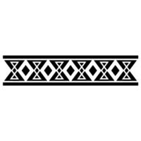 Geometric Tribal Border, Minimalist, Textile vector