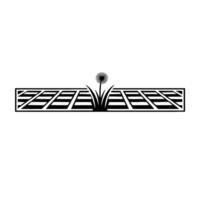 Geometric Dandelion - Minimalist Growth Symbol vector