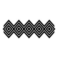 Geometric Diamond Border, Minimalist Pattern vector