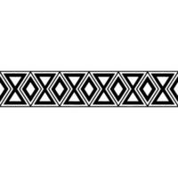 Geometric Deco Border, Black White Pattern, Symmetry vector