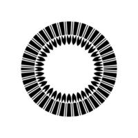 Geometric Radial Pattern, Minimalist , Circular Symmetry vector