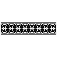 Geometric Tribal Border, Minimalist, Retro vector