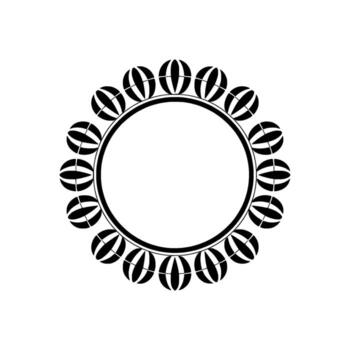 Circular Geometric Pattern, Minimalist , Abstract Emblem vector