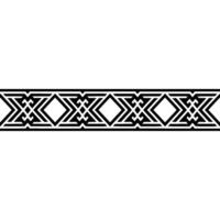 Geometric Border, Art Deco Pattern, Black White, Minimalist, Minimalism vector