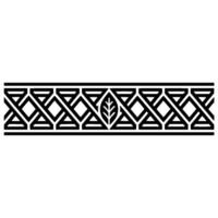 Geometric Botanical Border, Art Deco Style, Artdeco vector