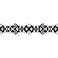 Intricate Winter Border, Scandinavian , Festive Ornamentation vector