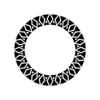 Geometric Circle Frame, Minimalist , Modern Pattern vector