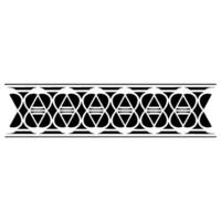 Geometric Deco Border, Minimalist Pattern - Symmetrical vector