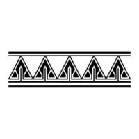 Geometric Deco Border, Stylized Triangle Pattern vector