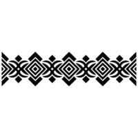 Geometric Border, Stylized Diamond Pattern, Minimalist - Abstract vector