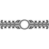Elegant Botanical Border, Classic Element vector