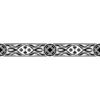 Intricate Black Border, Decorative Art Deco Element, Ornament vector