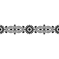 Elegant Floral Border, Vintage , Decorative Element, alternate version 33 vector