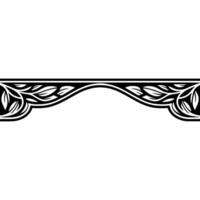Intricate Botanical Border, Art Nouveau vector