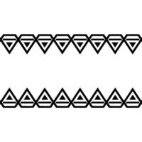 Geometric Diamond Border Modern, Minimalist Element vector