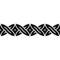 Intricate Celtic Knot Border, Repeating Pattern vector