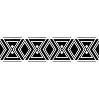 Geometric Deco Border, Minimalist Pattern, Vintage vector