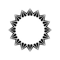 Geometric Starburst, Minimalist , Circular Motif vector