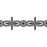 Elegant Floral Border, Vintage , Decorative Element, alternate version 34 vector