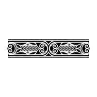 Intricate Black Ornamental Border, Vintage Style, Scroll vector