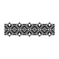 Geometric Tribal Border, Art Deco Inspired Pattern vector