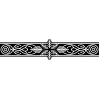 Intricate Winter Border, Stylized Snowflake vector