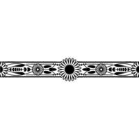 Elegant Floral Border, Vintage , Decorative Element, alternate version 38 vector
