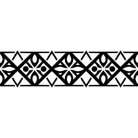 Geometric Black Border, Intricate Pattern, Minimalist vector