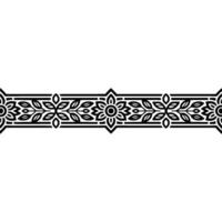 Elegant Botanical Border, Vintage Style - Geometric vector