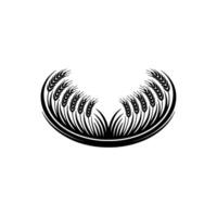 Abstract Wheat Halo, Symbolic Harvest Emblem vector