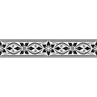 Elegant Black Floral Border, Vintage, Frame vector