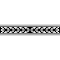 Elegant Laurel Branch Border, Vintage, Wreath vector