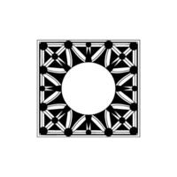 Geometric Sunburst, Minimalist , Circular Symmetry vector