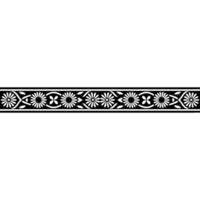 Elegant Floral Border, Vintage , Decorative Element - Repeat vector