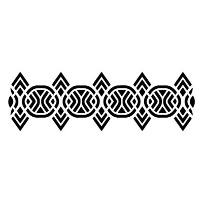 Geometric Celtic Border, Intricate Pattern, Stylized