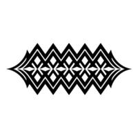 Geometric Wave, Black White Pattern, Abstract vector