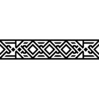 Geometric Border, Intricate Pattern, Modern vector