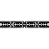 Elegant Art Nouveau Border, Detailed Decorative Element vector