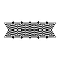 Geometric Deco Border, Minimalist Black White Pattern, Geometry vector
