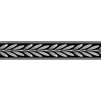 Elegant Laurel Branch Border, Vintage Style, Foliage vector