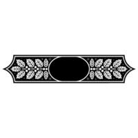 Elegant Winter Border, Festive Element, Leaf vector