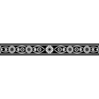 Geometric Eye Border, Ancient Motif, Stylized vector
