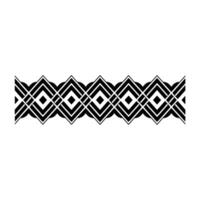 Geometric Deco Border, Minimalist Pattern, Zigzag vector